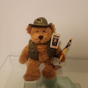 Fisherman Bear 2000 Plush Land Bean Bags For Fighting Cancer 9 in Stuffed Animal